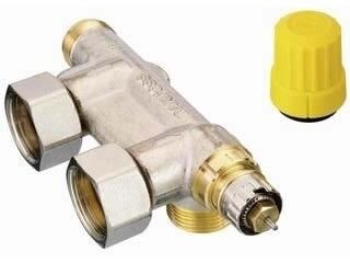 Danfoss Anschlussarmatur VHS-UR Heizkörper R 1/2, Eck, vernickelt
