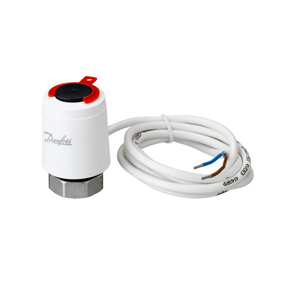 Danfoss 088H3140 Thermischer Stellantrieb TWA-K/NC M30 x 1,5, 24 V ac/dc, Kabel 1,2 m