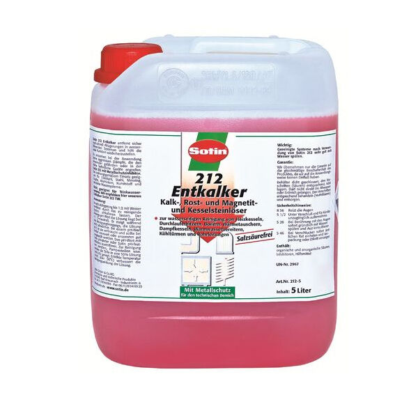 Sotin Entkalker-Konzentrat 212 salzsäurefrei 5 Liter TSEK5