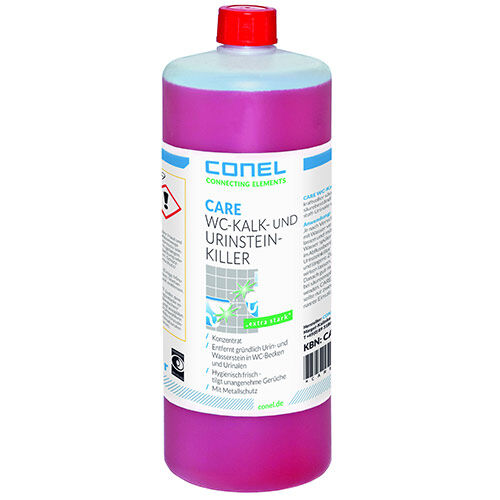 CONEL CARE WC-Kalk-/Urinstein- killer 1 Liter Flasche  Konzentrat salzsäurehaltig CAREWCKUUK1