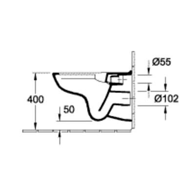 Villeroy & Boch Wand-Tiefspül-WC O.novo Combi-Pack DirektFlush