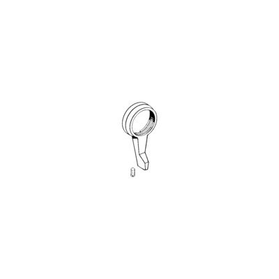 Hansa Hansanova Style toiletkraan 94mm inclusief vaste uitloop chroom - 50938101