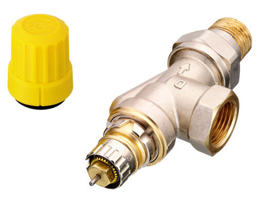 Danfoss Ventilgehäuse RA-UN 15 R 1/2, UK (Axial), matt vernickelt
