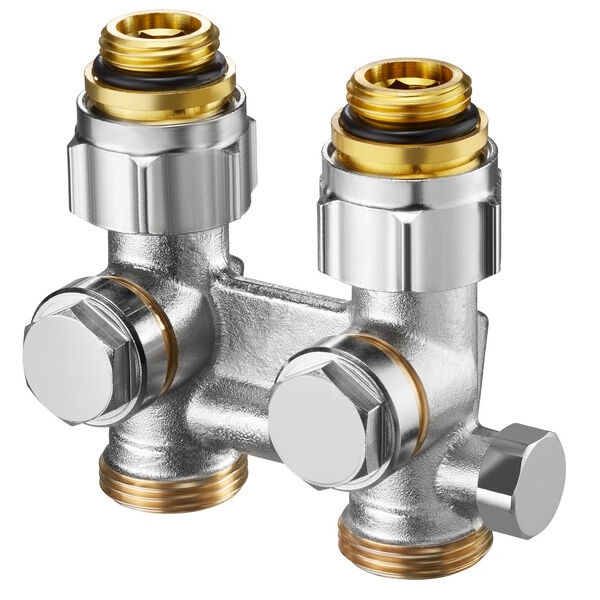 OVENTROP Absperrverschraubung ZBU ''Multiflex F'',1/2''AG x 3/4''AG,Ms zur Entlastung 1015993