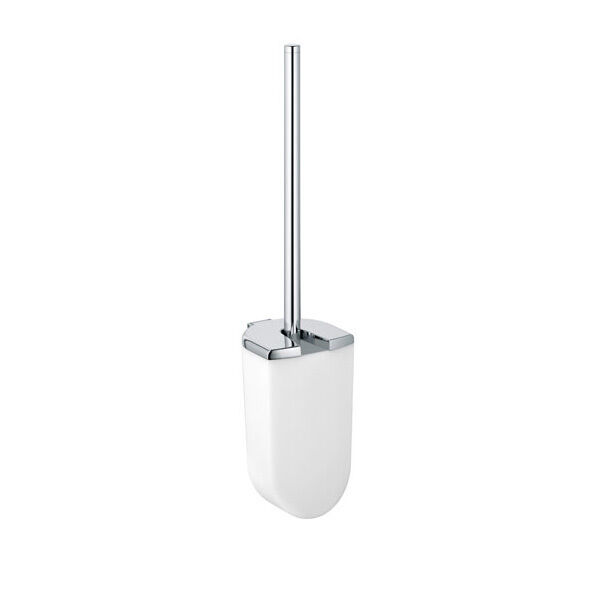 KEUCO WC-Bürstengarnitur Elegance 11664, mit Opak-Kunststoff-Einsatz, verchromt 11664010100