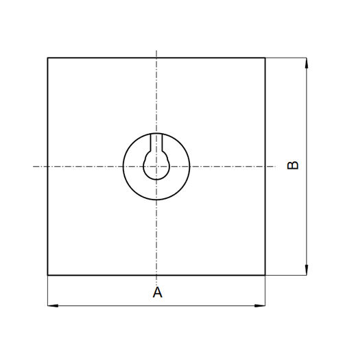 VIGOUR Unterbauelement individual 2.0 90x 90cm 2cm und 4,5cm Ablauf mittig