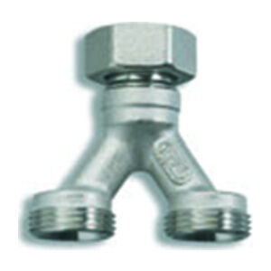 Kermi x-net Hosenstück  Ms vernickelt, 2 x Eurokonus 3/4" AG