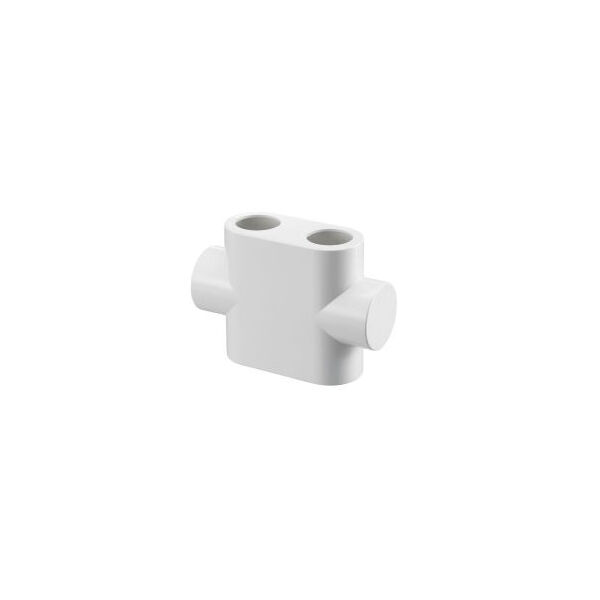 OVENTROP Design Abdeckung für Multiblock T Durchgangsform, weiß 1184095