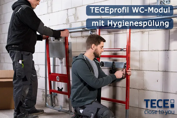 TECEprofil WC-Modul mit Hygienespülung